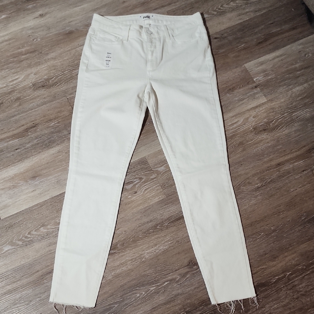 PAIGE Women's Off-White Skinny Jeans